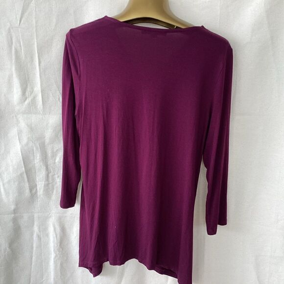 Cable and gauge woman’s zip front top medium - Picture 3 of 7